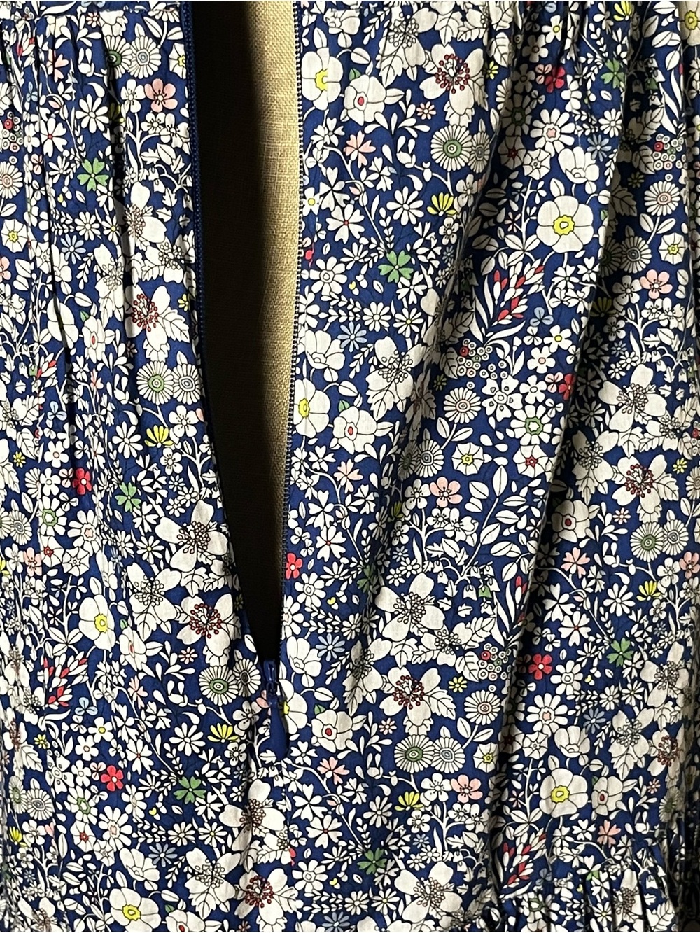 J Crew x Liberty Long Tiered Dress Liberty® June's Meadow Ditzy Floral Midi 2 - Picture 14 of 16